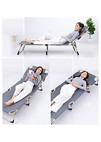 Ghế xếp thành giường, Vải lưới thoáng khí, Khung kim loại sơn tĩnh điện bền bỉ - NIKITA