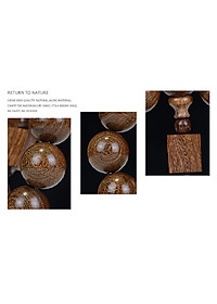 Bộ Vòng đeo tay phong Thủy Gỗ Đàn Hương Lụa Vàng Tự Nhiên Ấn Độ, Kèm Hộp đựng lót nhung nỉ