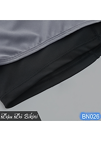 Quần bơi nam 2 lớp cao cấp, phong cách boxer ống ngắn rộng rãi, họa tiết da cá nam tính, lớp trong thun bơi co giãn, lớp ngoài trượt nước dày dặn nhanh khô | BN026