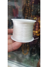 Cuộn Dây Thun CO GIÃN màu Trắng xỏ vòng hạt chuỗi Dây này là dây thun chuyên xỏ vòng chuỗi màu Trắng, có đủ màu Anh Chị đang đeo chuỗi muốn thay dây khác cho vòng thì đặt cuộn Thun chỉ này nhé