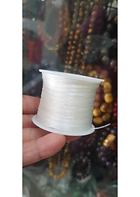Cuộn Dây Thun CO GIÃN màu Trắng xỏ vòng hạt chuỗi Dây này là dây thun chuyên xỏ vòng chuỗi màu Trắng, có đủ màu Anh Chị đang đeo chuỗi muốn thay dây khác cho vòng thì đặt cuộn Thun chỉ này nhé