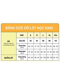 Combo 2 áo lót học sinh không mút phối ren iBasic VA107
