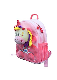 Balo mẫu giáo B.Bag Cushy-Unicorn Hồng dành cho bé 3-5 tuổi,trẻ mẫu giáo,đáng yêu,dễ thương B-12-102