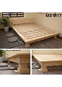 Giường ngủ gỗ CT17 Juno Sofa màu gỗ tự nhiên 