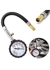 Đồng hồ đo áp suất lốp xe ô tô, xe máy hợp kim inox cao cấp độ chính xác cao - Hàng Chính Hãng