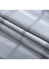 Áo Sơ Mi Nam Công Sở Trung Niên Thương Hiệu Anton Dài Tay Màu Xám Ghi Họa Tiết Kẻ Caro Chìm – AT202