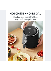 Nồi Chiên Không Dầu Mishio MK320 Dung Tích 2.2 - Hàng chính hãng