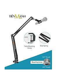Chân Micro Kẹp Bàn Arm Dr.MIC NB39 (Cỡ Đại) - Giá đỡ đế Mic Stand NB-39 Microphone Thu Âm LiveStream Hàng Chính Hãng - Kèm Móng Gẩy DreamMaker