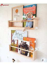 Kệ gỗ treo tường trang trí, kệ gỗ treo tường chữ u trang trí phòng khách, phòng ngủ