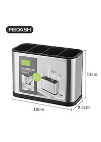 Hộp Đựng Dao Dĩa Đũa Bằng Thép Không Gỉ Cao Cấp Thương Hiệu FEIDASH 