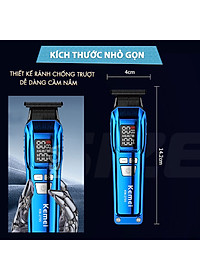 Tông đơ chấn viền Kemei KM-2795 lưỡi cắt mạ carbon DLC cao cấp công suất mạnh mẽ 8W sạc nhanh USB pin lâu - Chính hãng
