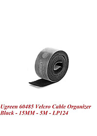 Ugreen UG60485LP124TK 5M cỡ 15mm băng dán Velcro màu đen ngang 1.5cm - HÀNG CHÍNH HÃNG