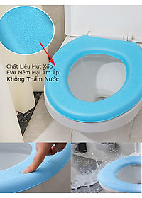 Miếng Lót, Đệm Lót Bồn Cầu Giữ Ấm Mùa Đông MINIIN , Chống Thấm Nước Chất Liệu Mút Xốp EVA Mềm Mại Ấm Áp - Giao Màu Ngẫu Nhiên