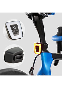 Đèn Xe Đạp Đuôi Led Nhấp Nháy Chớp Vuông Gắn Sau Xe Đạp, Gắn Mũ Bảo Hiểm MaiLee