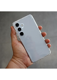 Ốp lưng TPU chống sốc cho Samsung Galaxy S24 Plus / S24 Ultra hiệu Nillkin Nature TPU Pro Case (chống chịu mọi va đập bảo vệ các góc, siêu mỏng chỉ 0.6mm) - hàng nhập khẩu