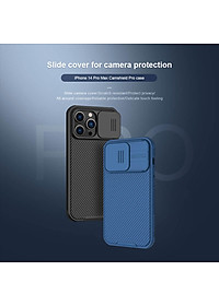 Ốp lưng cho iPhone 14 Pro Max 6.7'' Nillkin CamShield bảo vệ camera -hàng nhập khẩu