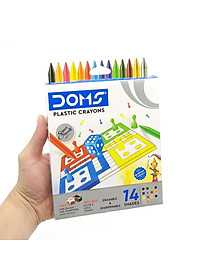 Hộp Bút Sáp Màu DOMS 14 Màu 7501