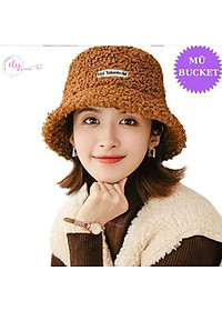 Mũ Bucket lông cừu phong cách Hàn Quốc hót hít