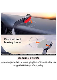 Giá đỡ điện thoại từ tính magnetic N52 cho xe hơi ô tô hiệu WIWU Mago Xoay 360 độ, keo 3M siêu chắc cho iPhone 16 15 14 13 12 Pro Max Plus S23 S24 S24 - Hàng nhập khẩu