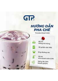 Siro Khoai môn GTP - Chuyên dùng pha chế: Trà sữa, Trà trái cây, Cocktail, Mocktail…