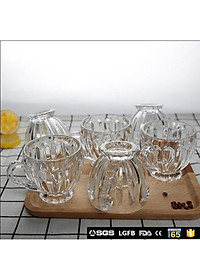 Bộ 6 Ly Thủy Tinh Có Quai Cầm Hàng Cao Cấp 180ML - HÀNG CHÍNH HÃNG MINIIN