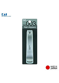 Kềm cắt móng tay cao cấp chính hãng KAI Type 003 lưỡi làm từ hợp kim thép sắc bén & bền bỉ hàng nội địa Nhật Bản Model 2022 (Made in Japan)