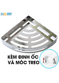 Kệ góc nhà tắm inox 304 loại dày 1.8mm mẫu khoan Hobby Home Decor KG2