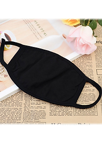 Khẩu trang trơn màu đen, Khẩu trang vải màu đen trơn