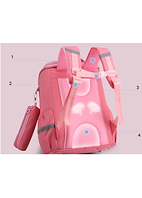 Balo học sinh cấp 1và 2 siêu nhẹ chống gù chống nước cao cấp phong cách mới