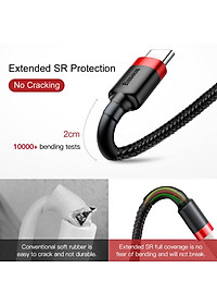 Cáp sạc nhanh, truyền dữ liệu tốc độ cao Baseus Cafule Type C -Hàng Chính Hãng