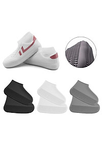 Bộ 2 bọc giày đi mưa silicon chống nước trong suốt co giãn hiệu Coolnice áo mưa cho giày