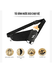 Túi Đeo Hông Đạp Xe Đạp/ Đai Chạy Bộ Có Ngăn Đỡ Bình Nước Và Ngăn Chứa Nhỏ Thoáng Khí MaiLee