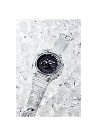 Đồng Hồ Nam Casio G-Shock GA-2100SKE-7ADR Chính Hãng | Casio G-Shock GA-2100SKE-7A Transparent Pack Dây Nhựa