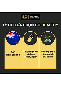 GO CO Q10 160MG 30 VIÊN - Viên uống bổ tim nhập khẩu chính hãng GO Healthy New Zealand