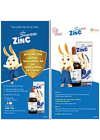 Smartbibi ZINC sirô bổ sung kẽm và Vitamin C hỗ trợ tăng sức đề kháng, cải  thiện tình trạng biếng ăn, chậm lớn ở trẻ (30ml) | Dược phẩm Delap | Tiki