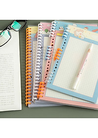 Thanh binder  nhựa cao cấp đường kính 12mm phụ kiện sổ còng planner nhật ký Lalunavn-B104