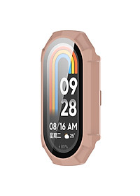 Ốp Case PC Mặt Kính Cường Lực chống va đập cho Xiaomi Mi Band 8 / Xiaomi Mi Band 9 - Hàng Chính Hãng