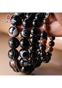 Vòng tay đá mã não mắt rồng mệnh thủy, mộc - Ngọc Quý Gemstones