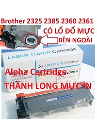 Hộp mực TN 2385 -dành cho Brother HL-L2321D HL-2361DN HL-2366DW MFC-L2700dw MFC-L2701DW 2300D/2320D/L2340DW/L2360DW/L2380DW/L2321D/L2361DW DCP-L2520DW/L2540DW MFC-L2700DW -Chất lượng cao Mới 100%, Full hộp Hàng chính hãng Alpha Cartridge 