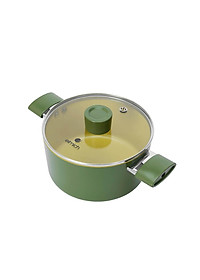 Bộ nồi phủ sứ chống dính Elmich Olive EL-5228OV03 size 18,20,24cm - Hàng chính hãng