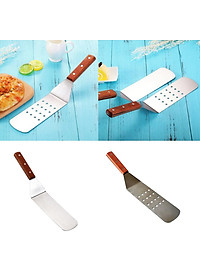 Stainless Steel Metal Griddle Spatula Griddle Accessories Hamburger Turner Scraper Pancake Flipper Great for BBQ Grill
