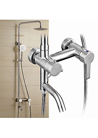 Bộ sen cây tắm KG38 dùng cho nóng lạnh nước mạnh êm, cao cấp dễ sử dụng chất liệu inox304 - Hàng chính hãng