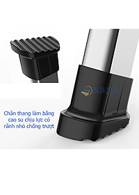 Thang ghế tay vịn gia đình xếp gọn, bậc thang to kèm tay vịn đảm bảo an toàn -Hàng chính hãng NIKITA