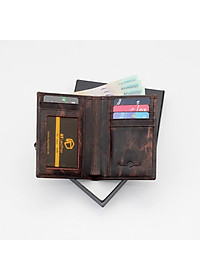 Ví đứng da bò pull-up AT Leather 063D