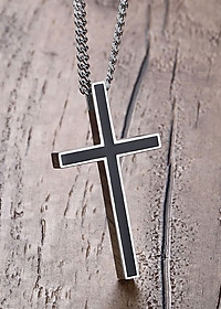 Mặt dây chuyền thánh giá MDC322 (Màu Đen)