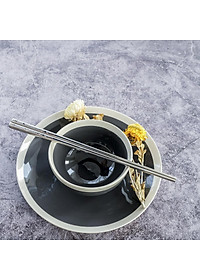 Bộ thìa (muỗng) đũa cơm trưa văn phòng inox 304 DandiHome cao cấp, tiện lợi, vệ sinh