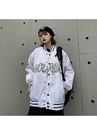 Áo khoác dù nam nữ unisex kiểu bomber form rộng, 2 lớp dày dặn