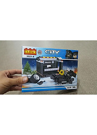 COGO - CITY - 3021 COMBO 8 HỘP Mô Hình Lắp Ráp Xe Cảnh Sát