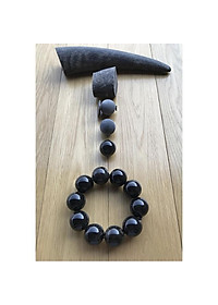 Vòng tay sừng trâu đen phong thuỷ (BH612B) Tâm Linh - Bình An - Tài Lộc - Bracelet of HAHANCO