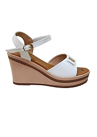 Giày Sandal Nữ Đế Xuồng HÀ NAM Da Bò Thật Thời Trang Cao Cấp  9cm DNU2143